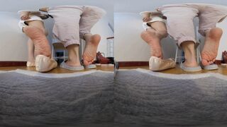 3DVR180 YIDE ballet shoe sole with smelly feet and flattened shape