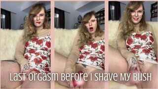 Last Orgasm Before I Shave My Bush - Dessa Cado - Hairy Pussy - Masturbation - Solo Female