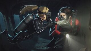 Deep Wreck Dive Breath Holding Training - Intense Underwater Air Sharing & Close Contact