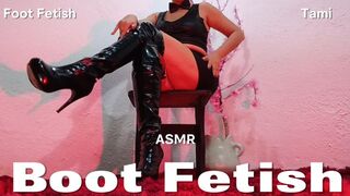 A Dominatrix goddess with very high leather boots (4)
