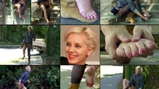 Bridget One Shoe Hopping Sprain (in HD 1920 X 1080)