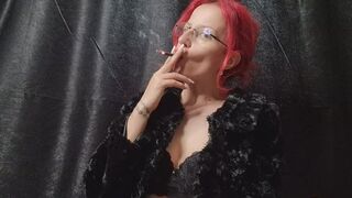 CHAIN SMOKING ADDICTION – Two Cigarettes, Heavy Smoke Exhale Session (Close POV)