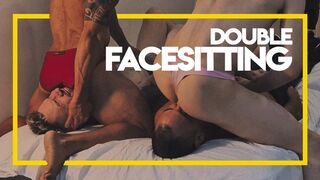 Double Facesitting (1080p) Face Sitting - Gay Domination - Brothers - Fun - Twink - Muscle - Foot Fetish