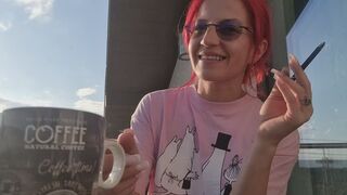 COFFEE & CIGARETTES Addiction – Late Morning Chain Smoking on the Balcony (Slow Deep Inhales)