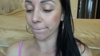 yawn at the bright light from the window m