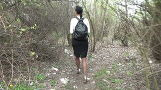 leave one shoe in the forest