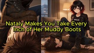 Boot Face Crush - Nataly Makes You Take Every Inch of Her Muddy Soles
