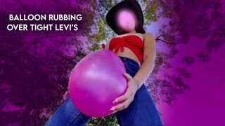 Balloon rubbing over tight levis - Sofia