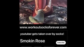 Youtuber Gets Taken Over By Socks- Starring Smokin Rose
