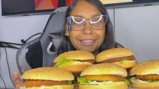 Hot night: 8 burgers, 6 donuts, and a naked game