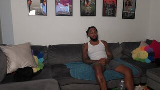 black man jacking off with the homie