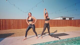 Alexandra and Samantha Have a Wet Workout