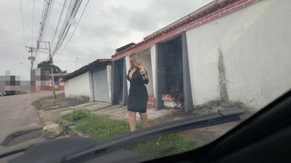 Karlotta is on her way to work; the car stalls several times