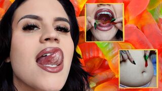 You Wish You Were A Worm: Swallow Whole Gummy Voring, Belly Play, Burping, Farting, Post Digestion Ft Raquel Roper