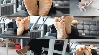 ERER sexy high heels and wrinkled feet