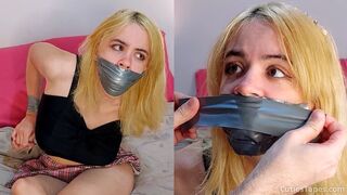 Gag-Talk Non-Stop?! Spoiler Nani Gets STRICTLY TAPE GAGGED in Part 2! (HD)