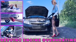 Vika police officer driving backward forward revving game 4K full video 22 min