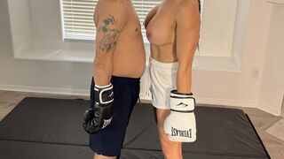 Jazmine Cruz vs Paulie Short In A Topless Boxing Match