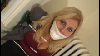 iPhone Format Big Boobed Housewife Tied Gagged Sticky Mircrofoam Tape iPhone Format
