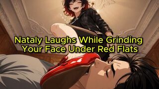 Ballet Flat Face Trampling - Nataly Laughs While She Grinds Your Face Under Red Patent Flats