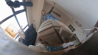 8K VR MARTINA POV Treading on a human-shaped carpet