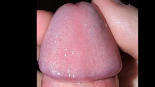 Oiled Glans Tease: Slow Dripping Oil Massage & Finger Play (Full Screen)