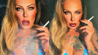 Smoking Doll with Beautiful Long Hair – Dunhill Menthol 100s