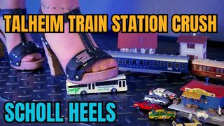 Talheim Train Station Crush – Wooden High Heel Sandals