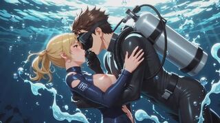 Night Dive Danger Turns to Hardcore Underwater Sex | F-Cup Russian Model