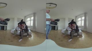 Lucy Mendez – Vr Behind The Scenes Part One - Cunt Creampied In Colossal Cock Threesome