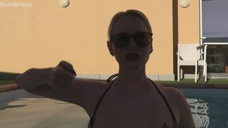 Wichsen im Pool