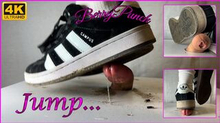 Unaware Real Dirty Adidas Campus Cock Crush And Real Jump on Cock - Cock Trampling - Shoejob - Cockbox - CBT - Foot Fetish - 4K