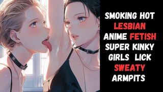 sweating post gym workout sexy lingerie lesbian lovers manga anime fetish pit obsessed girls lick sweaty muscled armpits