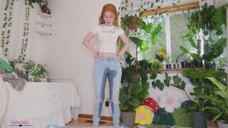 Wet Jeans and Panty