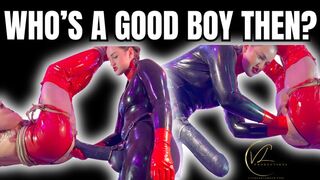 (1080P) WHOS A GOOD BOY THEN? Vivienne l’Amour puts her excitable new gay puppy through obedience retraining with BONDAGE CONFINEMENT, FISTING AND PEGGING as he learns to behave for her and do as he is told