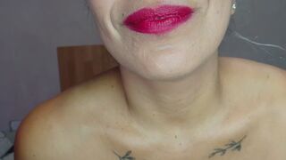 Glossy, moist lips
