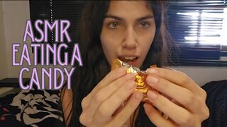 ASMR eating a candy