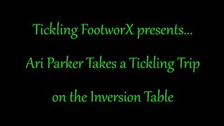 Ari Parker Takes a Tickling Trip on the Inversion Table