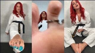 Karate Queen POV – Ball Busting Domination