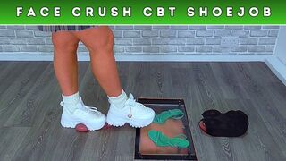 Busting Your Face & The Cum From Your Balls Under My Buffalo Trainers (238) - Leg Cam - Cock Trample Trampling CBT Femdom Sneaker Crush