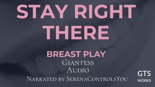 Stay Right There - Giantess Tit Worship Smother - Tiny POV Cleavage Trap - Cum on Her Chest by GTS Works