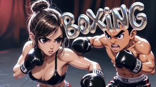 Mixed Boxing - Trainer Spar Turns Into Gloves-On Ring Creampie (Erotic Audio)