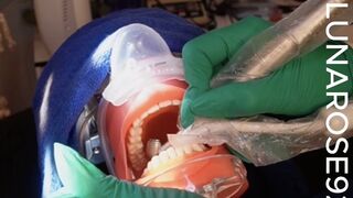 LETS DO A ROOT CANAL PROCEDURE! Watch me give my patient a dental exam and discover he needs a root canal, so I give him some gas to relax and then I scrub up and then watch me place a rubber dam then watch me drill with my real dental
