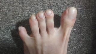 Worn Socks Off After Work – Close-Up Toes Reveal