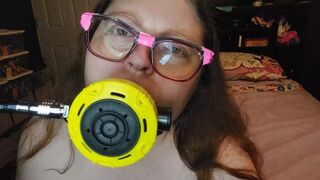 Scuba Regulator and Dildo Sucking