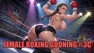 Female Boxing Gooning #3C: Knockout Queen's Ring-Goone Mind Control (Animated, Music)