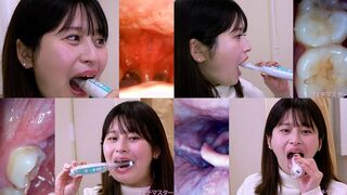 Maina Yuuri - Observing Maina's teeth, mouth, and back of the throat with a dental camera - MOV 1080p