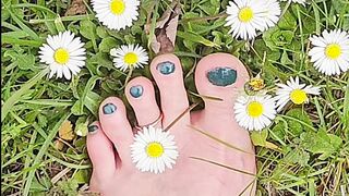 Close up Feet in Nature