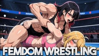 Female Catfight Domination - Rika Crushes And Humiliates Her Opponent On The Mat