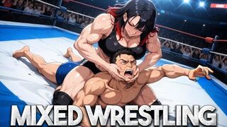 Mixed Wrestling Destruction - Rika Completely Owns You On The Mat And Makes You Tap Out
